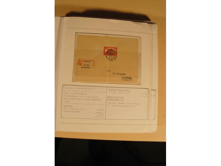 1807/1970, enorm umfangreiche und mit viel Sachkenntnis aufgebaute Sammlung mit ca. 1100 Briefen und Karten, ab Vorphilatelie