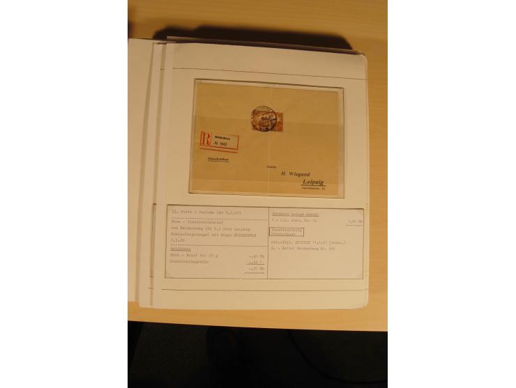 1807/1970, enorm umfangreiche und mit viel Sachkenntnis aufgebaute Sammlung mit ca. 1100 Briefen und Karten, ab Vorphilatelie