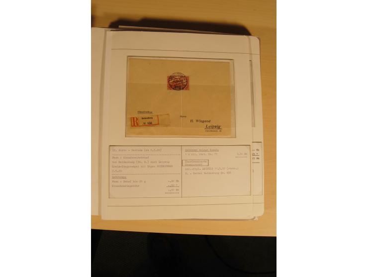 1807/1970, enorm umfangreiche und mit viel Sachkenntnis aufgebaute Sammlung mit ca. 1100 Briefen und Karten, ab Vorphilatelie
