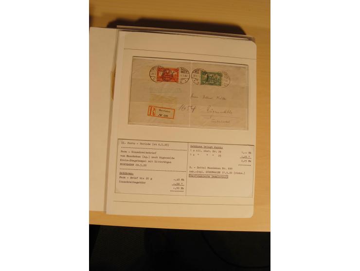 1807/1970, enorm umfangreiche und mit viel Sachkenntnis aufgebaute Sammlung mit ca. 1100 Briefen und Karten, ab Vorphilatelie