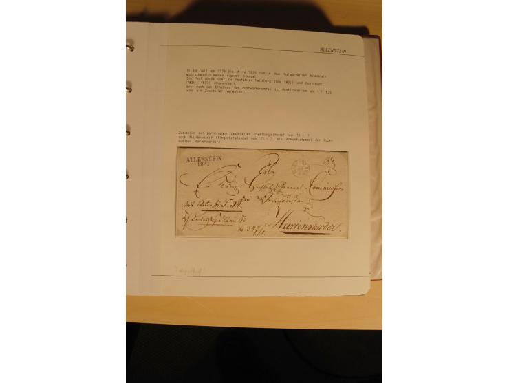 1807/1970, enorm umfangreiche und mit viel Sachkenntnis aufgebaute Sammlung mit ca. 1100 Briefen und Karten, ab Vorphilatelie