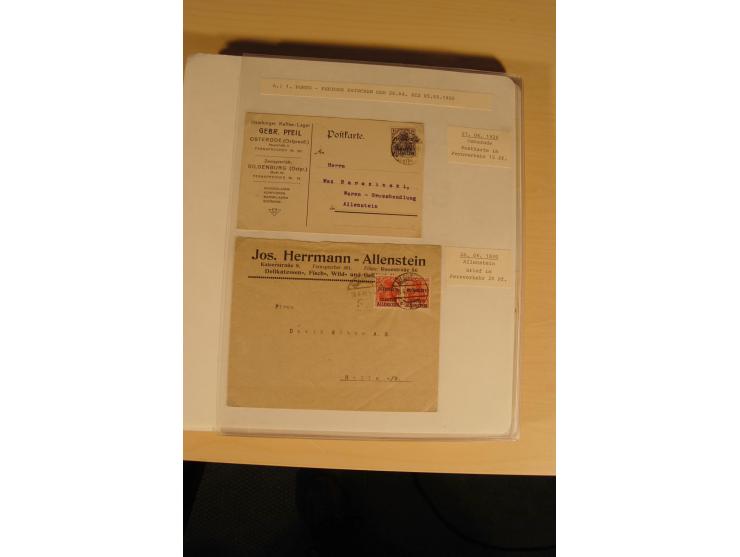 1807/1970, enorm umfangreiche und mit viel Sachkenntnis aufgebaute Sammlung mit ca. 1100 Briefen und Karten, ab Vorphilatelie