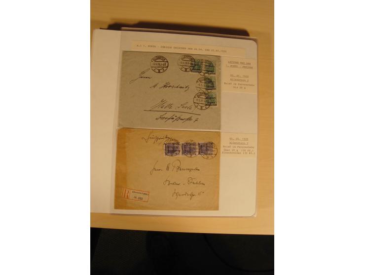1807/1970, enorm umfangreiche und mit viel Sachkenntnis aufgebaute Sammlung mit ca. 1100 Briefen und Karten, ab Vorphilatelie