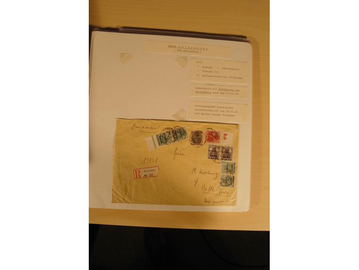1807/1970, enorm umfangreiche und mit viel Sachkenntnis aufgebaute Sammlung mit ca. 1100 Briefen und Karten, ab Vorphilatelie