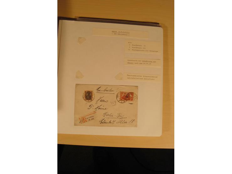 1807/1970, enorm umfangreiche und mit viel Sachkenntnis aufgebaute Sammlung mit ca. 1100 Briefen und Karten, ab Vorphilatelie