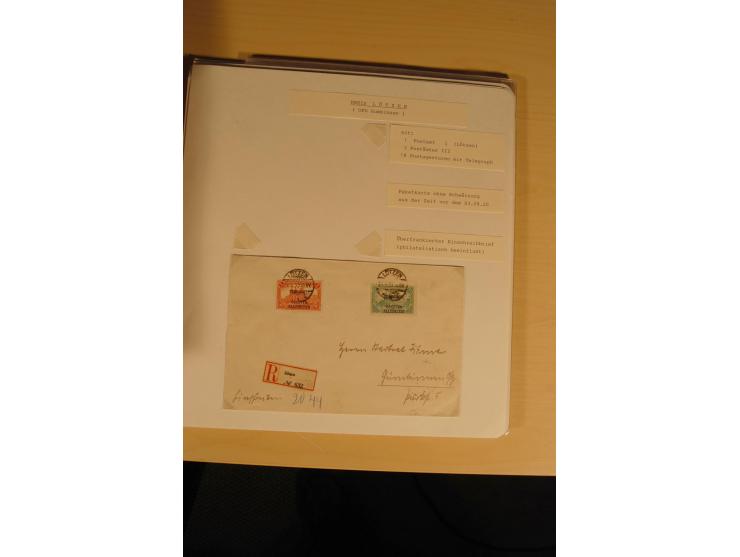 1807/1970, enorm umfangreiche und mit viel Sachkenntnis aufgebaute Sammlung mit ca. 1100 Briefen und Karten, ab Vorphilatelie