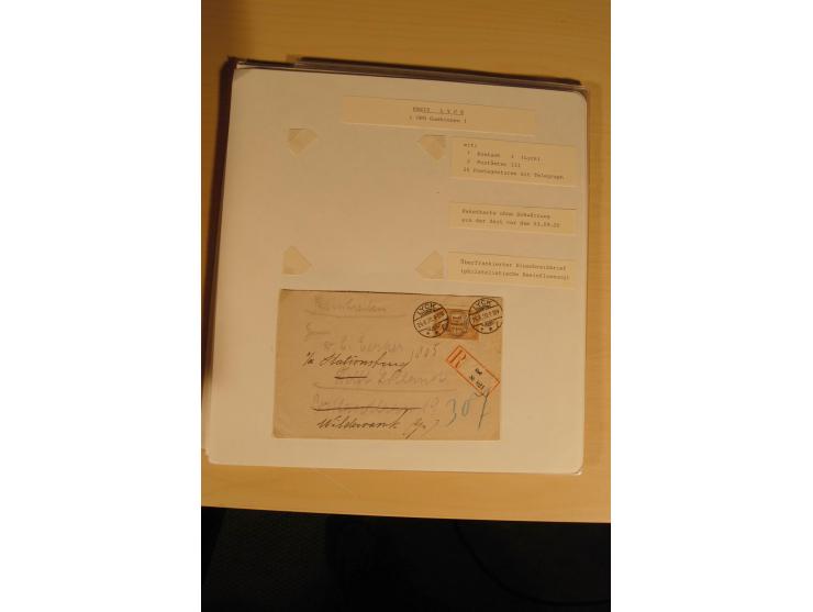 1807/1970, enorm umfangreiche und mit viel Sachkenntnis aufgebaute Sammlung mit ca. 1100 Briefen und Karten, ab Vorphilatelie