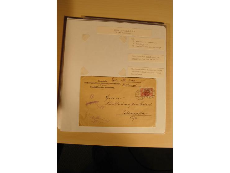 1807/1970, enorm umfangreiche und mit viel Sachkenntnis aufgebaute Sammlung mit ca. 1100 Briefen und Karten, ab Vorphilatelie