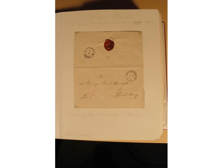 1807/1970, enorm umfangreiche und mit viel Sachkenntnis aufgebaute Sammlung mit ca. 1100 Briefen und Karten, ab Vorphilatelie