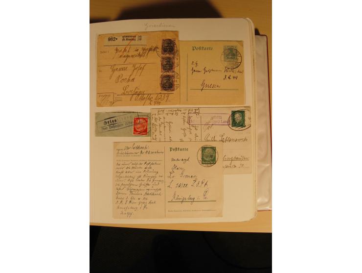 1807/1970, enorm umfangreiche und mit viel Sachkenntnis aufgebaute Sammlung mit ca. 1100 Briefen und Karten, ab Vorphilatelie