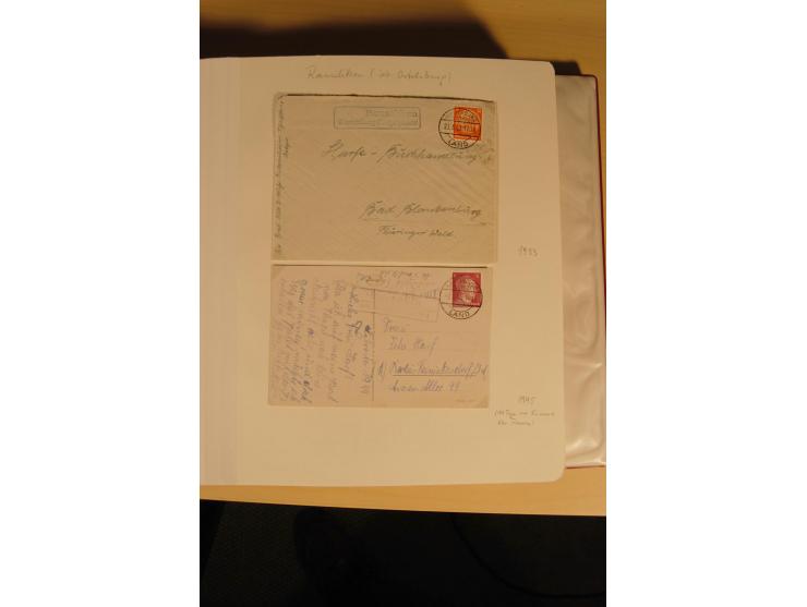 1807/1970, enorm umfangreiche und mit viel Sachkenntnis aufgebaute Sammlung mit ca. 1100 Briefen und Karten, ab Vorphilatelie