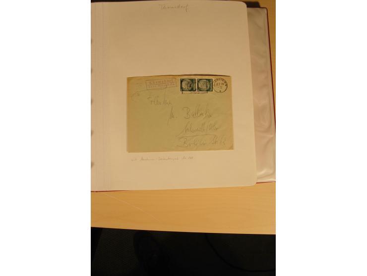 1807/1970, enorm umfangreiche und mit viel Sachkenntnis aufgebaute Sammlung mit ca. 1100 Briefen und Karten, ab Vorphilatelie