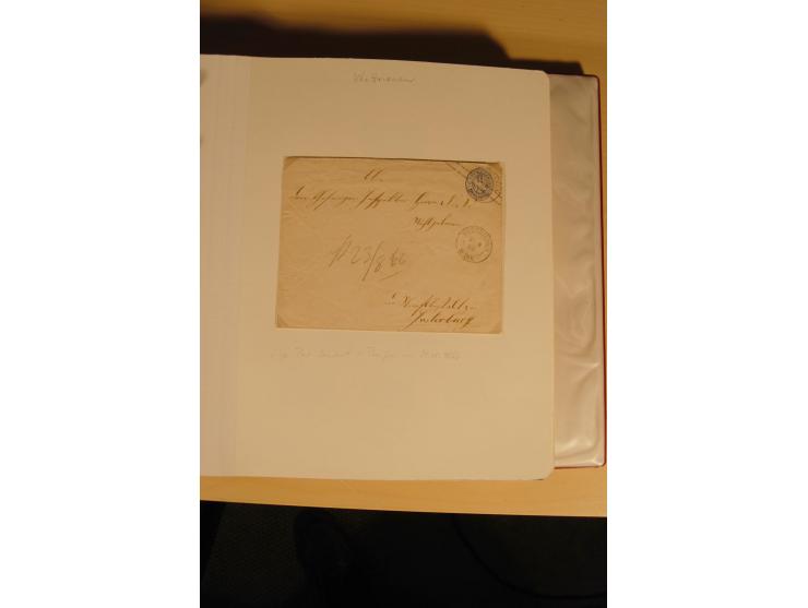 1807/1970, enorm umfangreiche und mit viel Sachkenntnis aufgebaute Sammlung mit ca. 1100 Briefen und Karten, ab Vorphilatelie