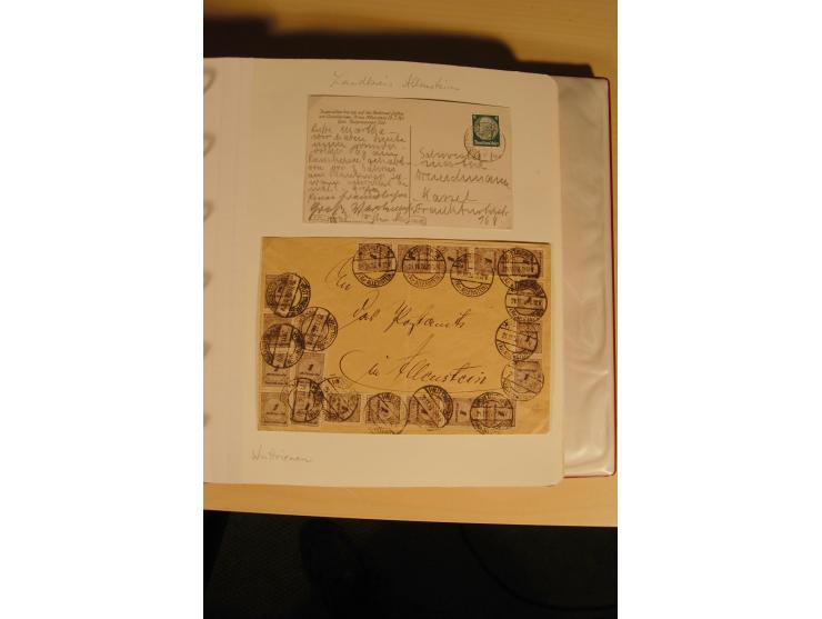 1807/1970, enorm umfangreiche und mit viel Sachkenntnis aufgebaute Sammlung mit ca. 1100 Briefen und Karten, ab Vorphilatelie