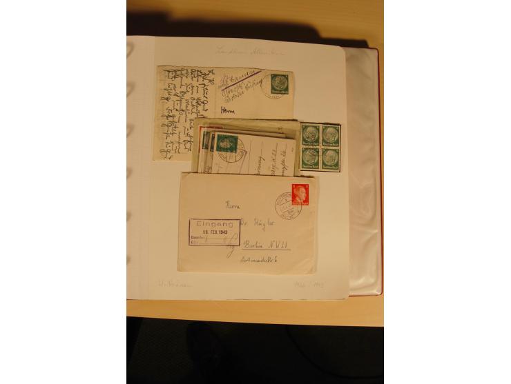1807/1970, enorm umfangreiche und mit viel Sachkenntnis aufgebaute Sammlung mit ca. 1100 Briefen und Karten, ab Vorphilatelie