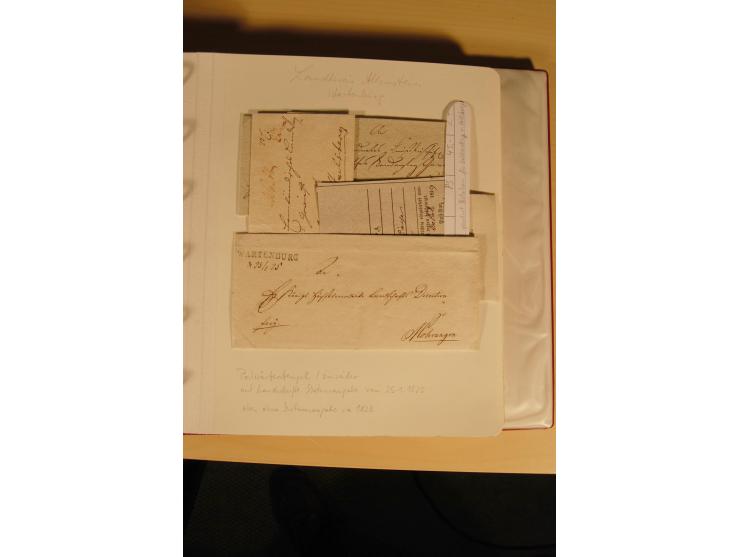 1807/1970, enorm umfangreiche und mit viel Sachkenntnis aufgebaute Sammlung mit ca. 1100 Briefen und Karten, ab Vorphilatelie