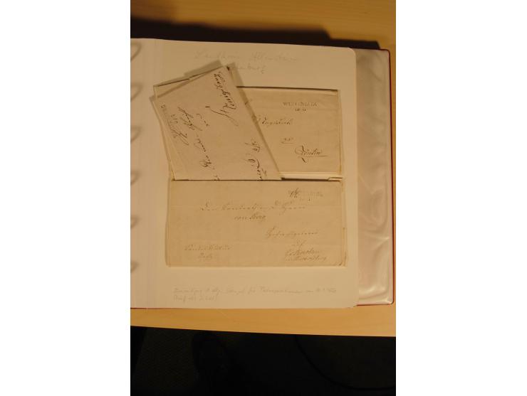 1807/1970, enorm umfangreiche und mit viel Sachkenntnis aufgebaute Sammlung mit ca. 1100 Briefen und Karten, ab Vorphilatelie