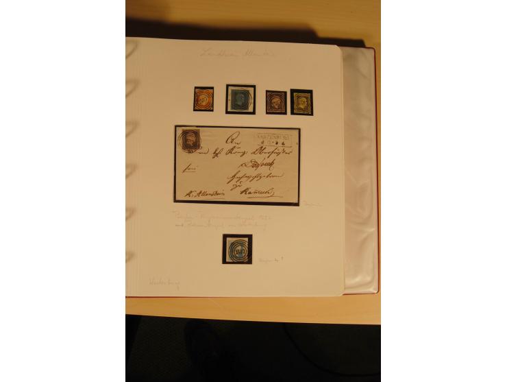 1807/1970, enorm umfangreiche und mit viel Sachkenntnis aufgebaute Sammlung mit ca. 1100 Briefen und Karten, ab Vorphilatelie