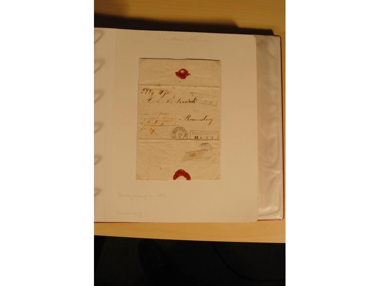 1807/1970, enorm umfangreiche und mit viel Sachkenntnis aufgebaute Sammlung mit ca. 1100 Briefen und Karten, ab Vorphilatelie