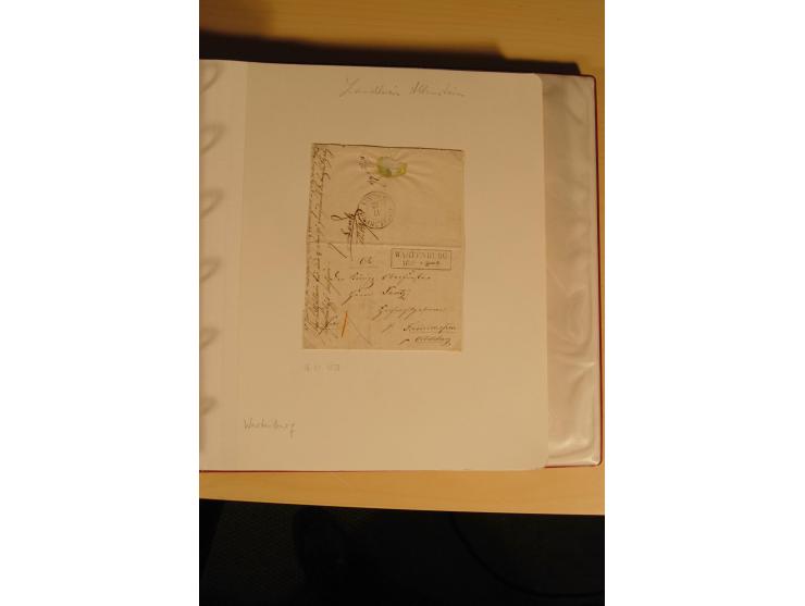 1807/1970, enorm umfangreiche und mit viel Sachkenntnis aufgebaute Sammlung mit ca. 1100 Briefen und Karten, ab Vorphilatelie