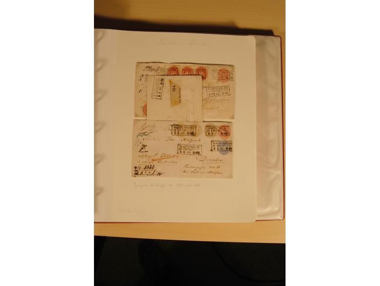 1807/1970, enorm umfangreiche und mit viel Sachkenntnis aufgebaute Sammlung mit ca. 1100 Briefen und Karten, ab Vorphilatelie