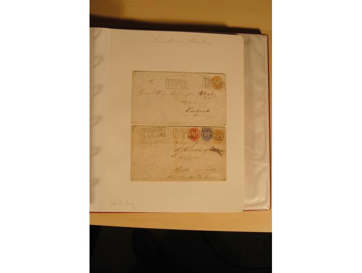 1807/1970, enorm umfangreiche und mit viel Sachkenntnis aufgebaute Sammlung mit ca. 1100 Briefen und Karten, ab Vorphilatelie