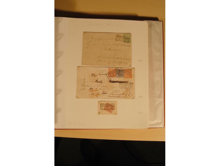 1807/1970, enorm umfangreiche und mit viel Sachkenntnis aufgebaute Sammlung mit ca. 1100 Briefen und Karten, ab Vorphilatelie