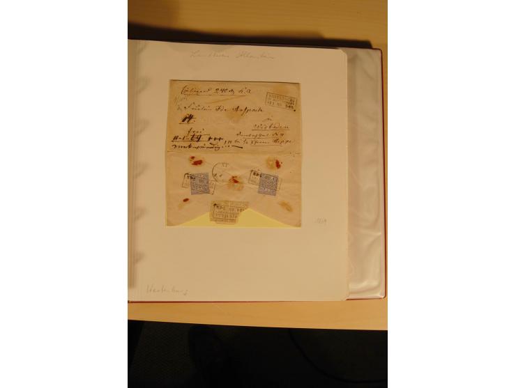 1807/1970, enorm umfangreiche und mit viel Sachkenntnis aufgebaute Sammlung mit ca. 1100 Briefen und Karten, ab Vorphilatelie