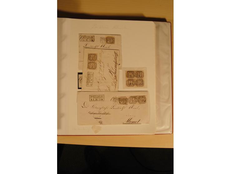 1807/1970, enorm umfangreiche und mit viel Sachkenntnis aufgebaute Sammlung mit ca. 1100 Briefen und Karten, ab Vorphilatelie