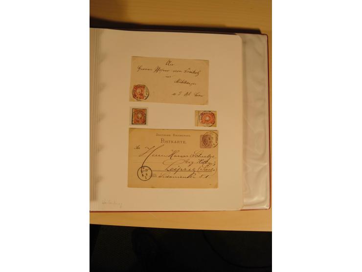 1807/1970, enorm umfangreiche und mit viel Sachkenntnis aufgebaute Sammlung mit ca. 1100 Briefen und Karten, ab Vorphilatelie