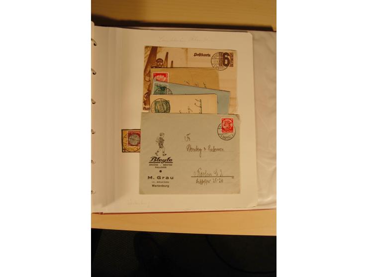 1807/1970, enorm umfangreiche und mit viel Sachkenntnis aufgebaute Sammlung mit ca. 1100 Briefen und Karten, ab Vorphilatelie