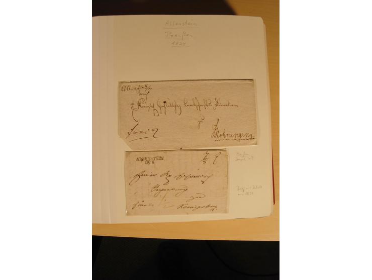 1807/1970, enorm umfangreiche und mit viel Sachkenntnis aufgebaute Sammlung mit ca. 1100 Briefen und Karten, ab Vorphilatelie