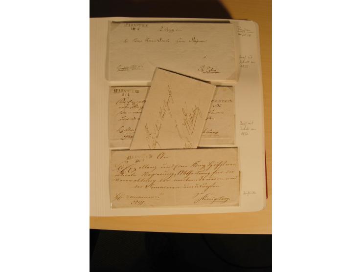 1807/1970, enorm umfangreiche und mit viel Sachkenntnis aufgebaute Sammlung mit ca. 1100 Briefen und Karten, ab Vorphilatelie