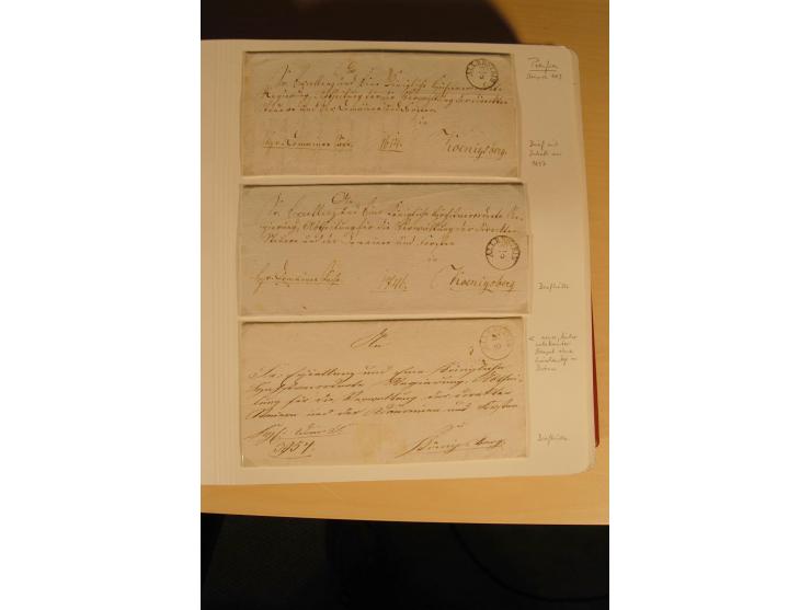 1807/1970, enorm umfangreiche und mit viel Sachkenntnis aufgebaute Sammlung mit ca. 1100 Briefen und Karten, ab Vorphilatelie