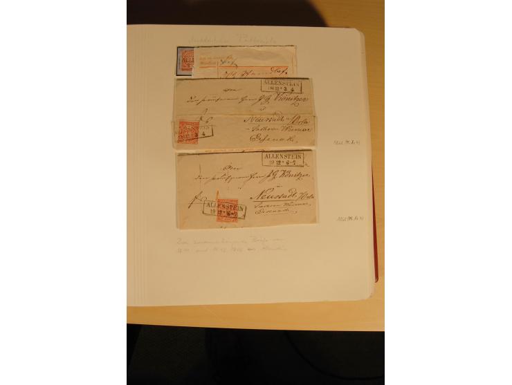 1807/1970, enorm umfangreiche und mit viel Sachkenntnis aufgebaute Sammlung mit ca. 1100 Briefen und Karten, ab Vorphilatelie