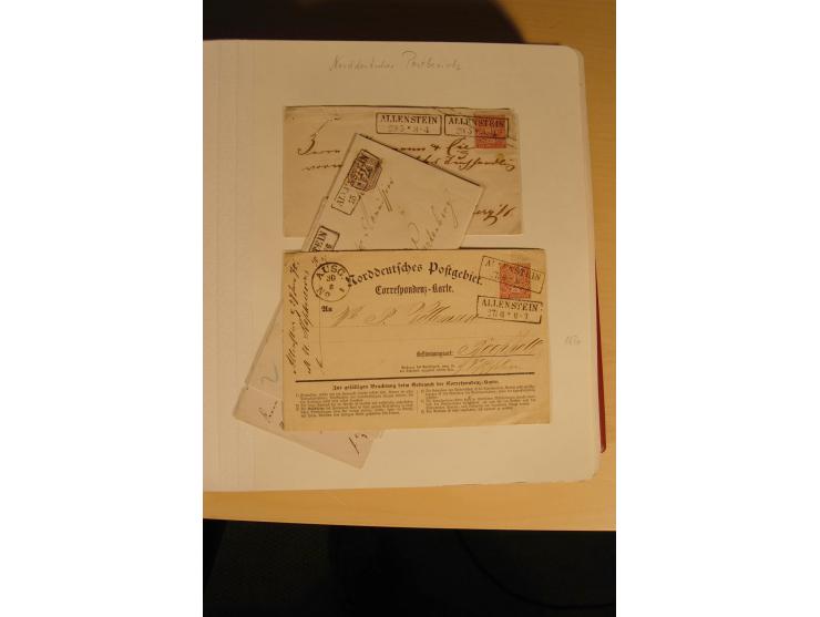 1807/1970, enorm umfangreiche und mit viel Sachkenntnis aufgebaute Sammlung mit ca. 1100 Briefen und Karten, ab Vorphilatelie