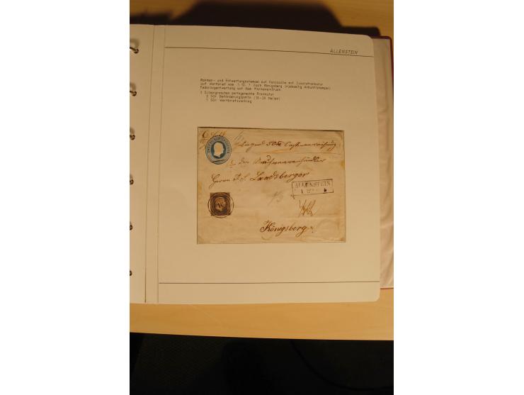 1807/1970, enorm umfangreiche und mit viel Sachkenntnis aufgebaute Sammlung mit ca. 1100 Briefen und Karten, ab Vorphilatelie