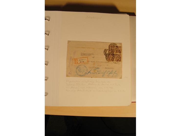 1807/1970, enorm umfangreiche und mit viel Sachkenntnis aufgebaute Sammlung mit ca. 1100 Briefen und Karten, ab Vorphilatelie