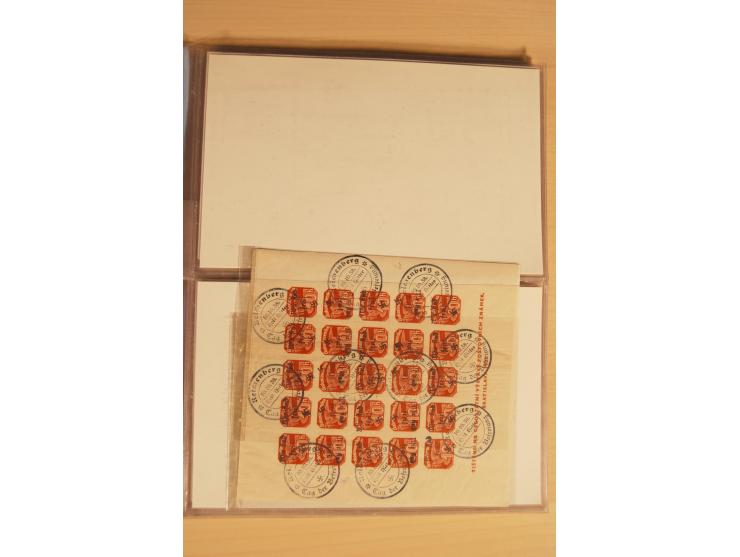 1935, fast ausschließlich gestempelte Sammlung von überwiegend Karlsbad und Reichenberg-Mafferdorf mit etlichen Briefen/Karte