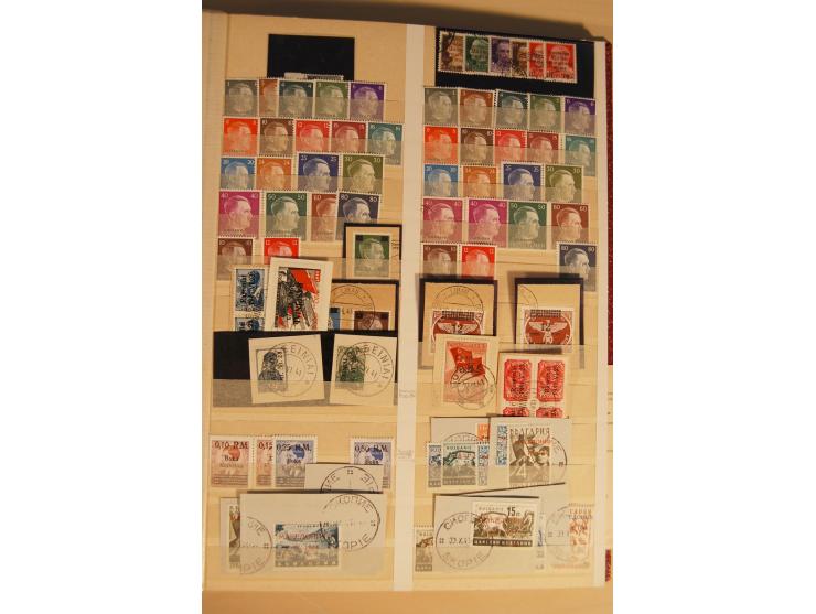 1939/45, Albanien bis Zara, ungebrauchte, postfrische und gestempelte Sammlung mit einigen besseren Werten von u.a. Laibach, 