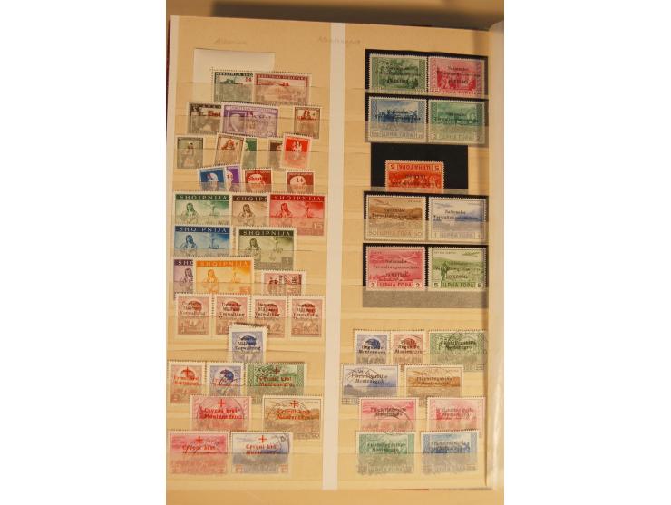 1939/45, Albanien bis Zara, ungebrauchte, postfrische und gestempelte Sammlung mit einigen besseren Werten von u.a. Laibach, 