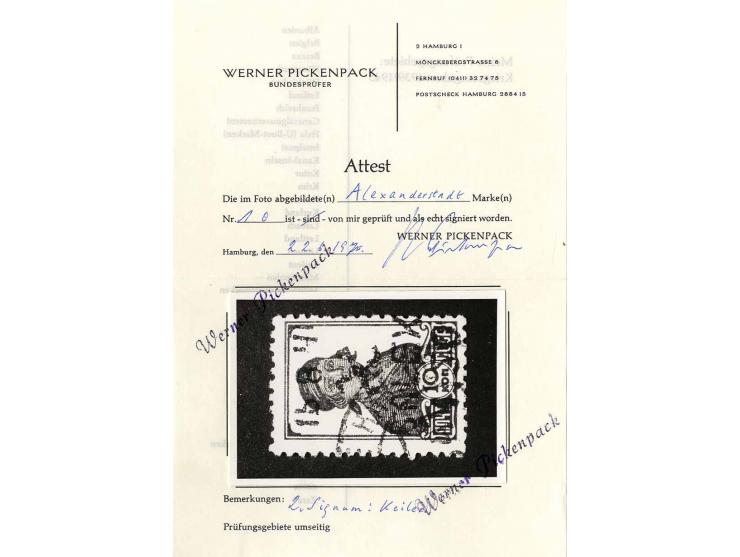 1942, 12 gestempelte Marken bzw. Briefstücke mit auch besseren Werten, alle signiert, meist Zirath bzw. Krischek, Mi.-Nr. 12Y