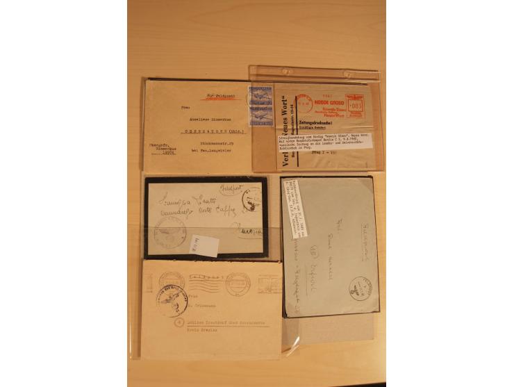 1938/45, Sammlung von etwa 250 nur besseren Belegen, beginnend mit Vorkrieg, Übungsfeldpost, Sudetenkrise, SS-Feldpost, Marin