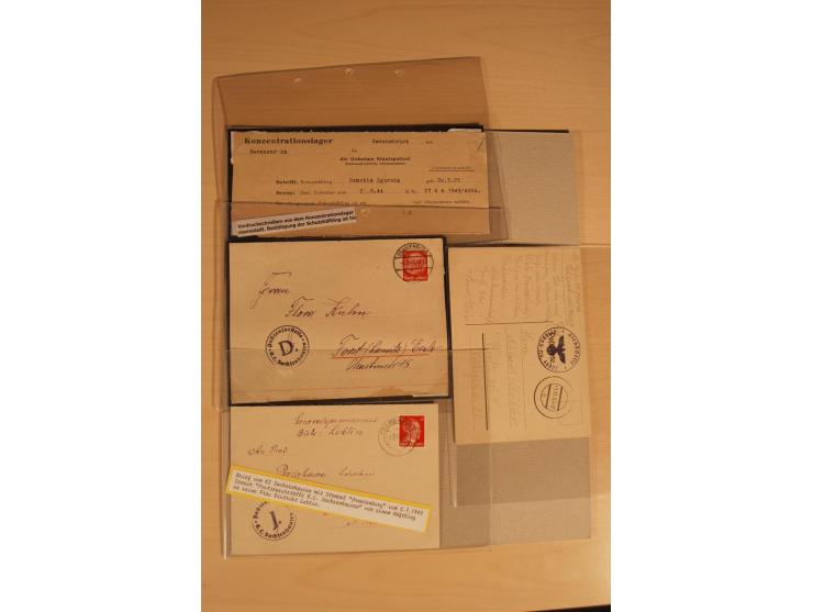 1938/45, Sammlung von etwa 250 nur besseren Belegen, beginnend mit Vorkrieg, Übungsfeldpost, Sudetenkrise, SS-Feldpost, Marin