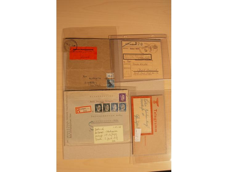 1938/45, Sammlung von etwa 250 nur besseren Belegen, beginnend mit Vorkrieg, Übungsfeldpost, Sudetenkrise, SS-Feldpost, Marin