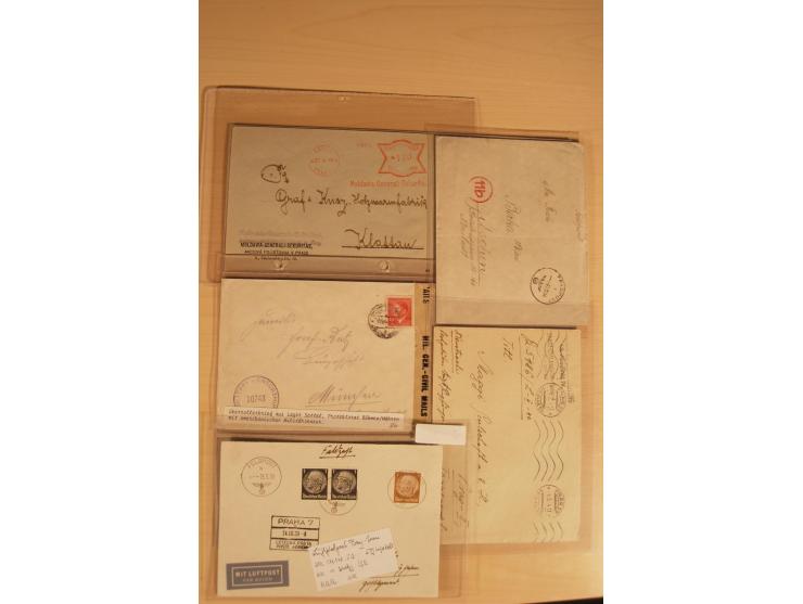 1938/45, Sammlung von etwa 250 nur besseren Belegen, beginnend mit Vorkrieg, Übungsfeldpost, Sudetenkrise, SS-Feldpost, Marin