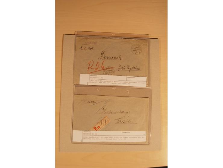1938/45, Sammlung von etwa 250 nur besseren Belegen, beginnend mit Vorkrieg, Übungsfeldpost, Sudetenkrise, SS-Feldpost, Marin