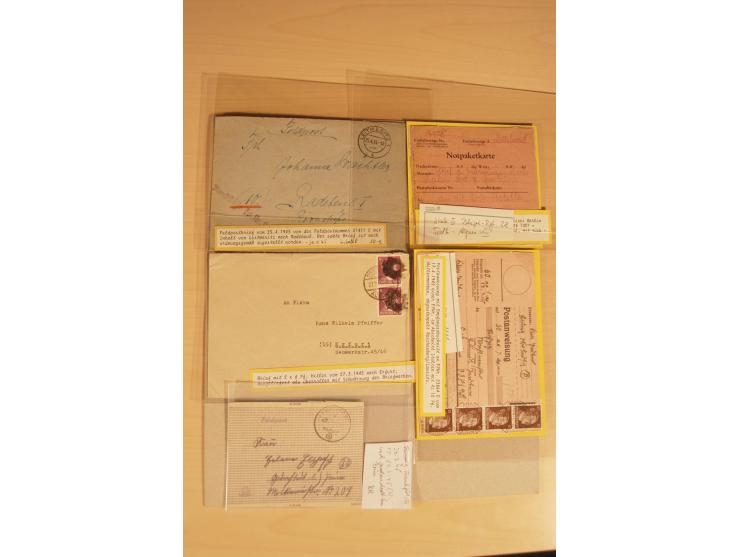 1938/45, Sammlung von etwa 250 nur besseren Belegen, beginnend mit Vorkrieg, Übungsfeldpost, Sudetenkrise, SS-Feldpost, Marin