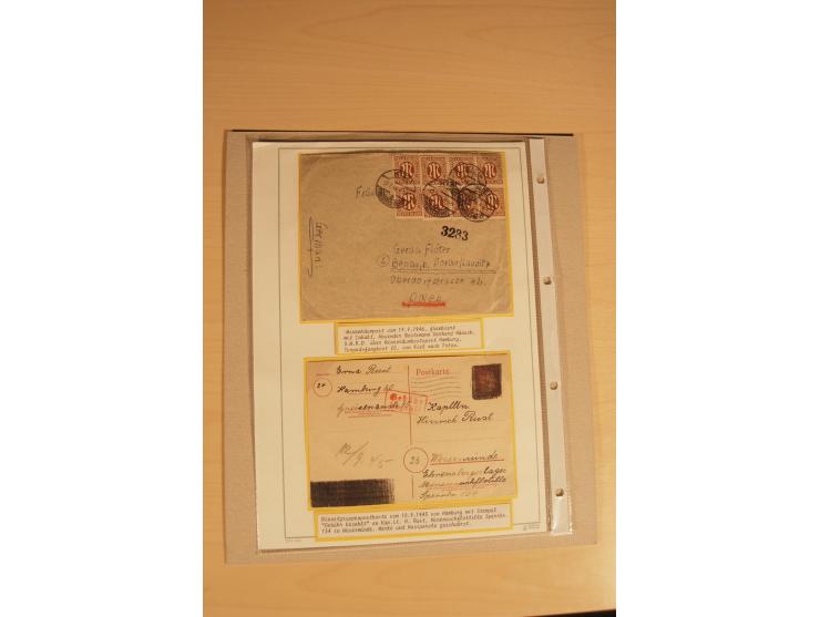1938/45, Sammlung von etwa 250 nur besseren Belegen, beginnend mit Vorkrieg, Übungsfeldpost, Sudetenkrise, SS-Feldpost, Marin