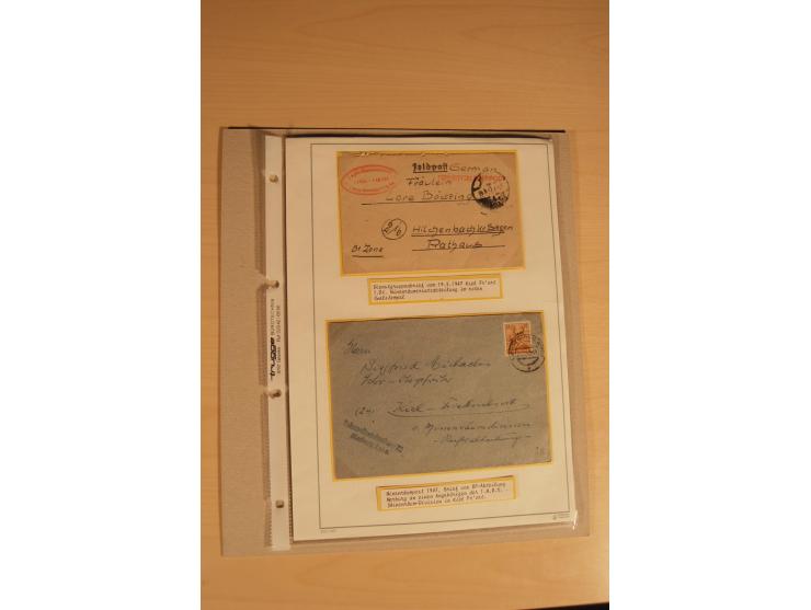 1938/45, Sammlung von etwa 250 nur besseren Belegen, beginnend mit Vorkrieg, Übungsfeldpost, Sudetenkrise, SS-Feldpost, Marin